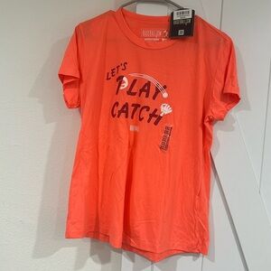 Women’s NWT baseball’s Let’s play catch tshirt XXL